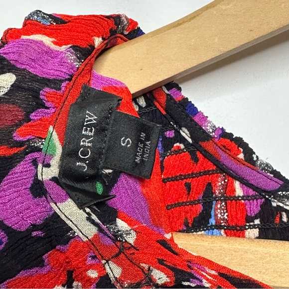 J Crew Smocked Popover Top in Lurex Dot Small - Picture 10 of 11